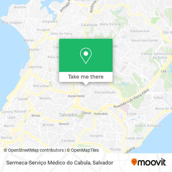 Sermeca-Serviço Médico do Cabula map