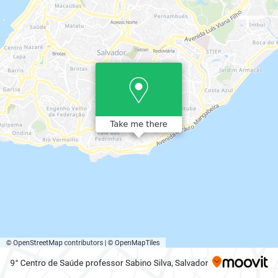 9° Centro de Saúde professor Sabino Silva map