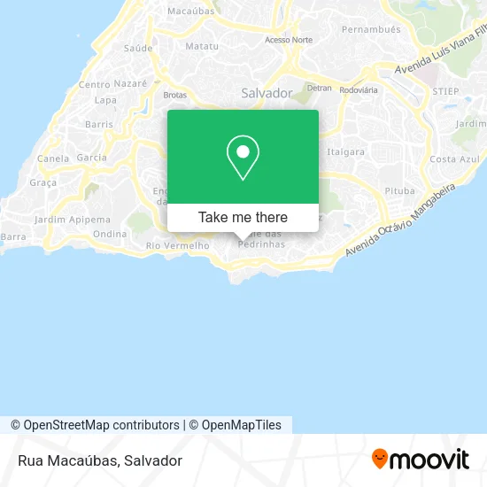 Rua Macaúbas map