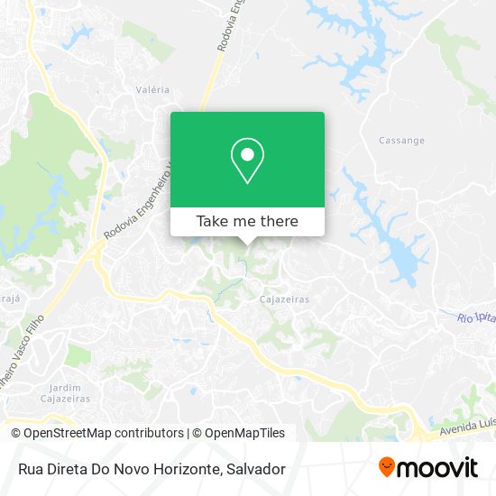 Mapa Rua Direta Do Novo Horizonte