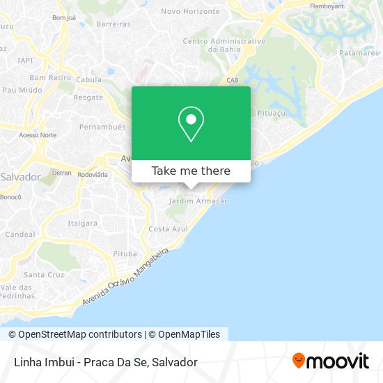 Linha Imbui - Praca Da Se map