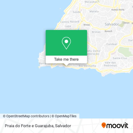 Praia do Forte e Guarajuba map