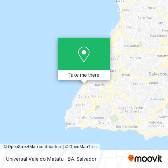 Universal Vale do Matatu - BA map