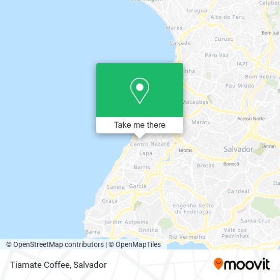 Mapa Tiamate Coffee