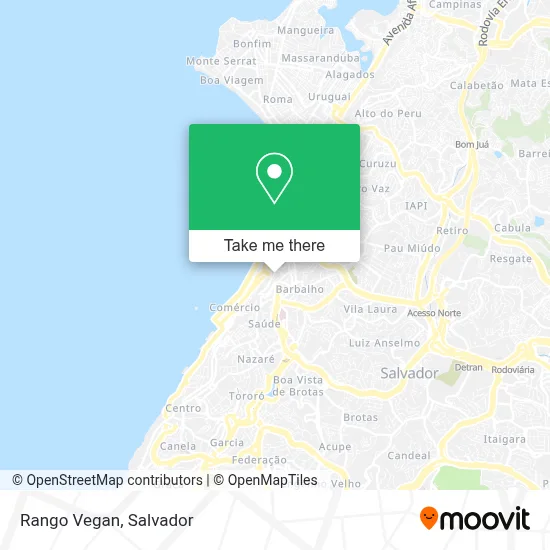 Rango Vegan map