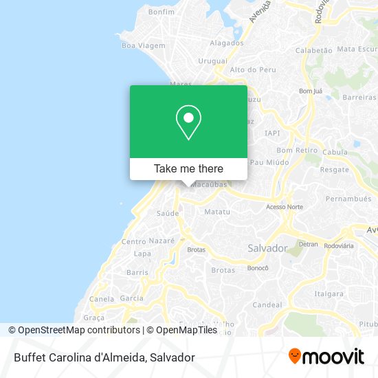 Buffet Carolina d'Almeida map