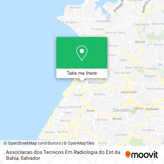 Associacao dos Tecnicos Em Radiologia do Est da Bahia map