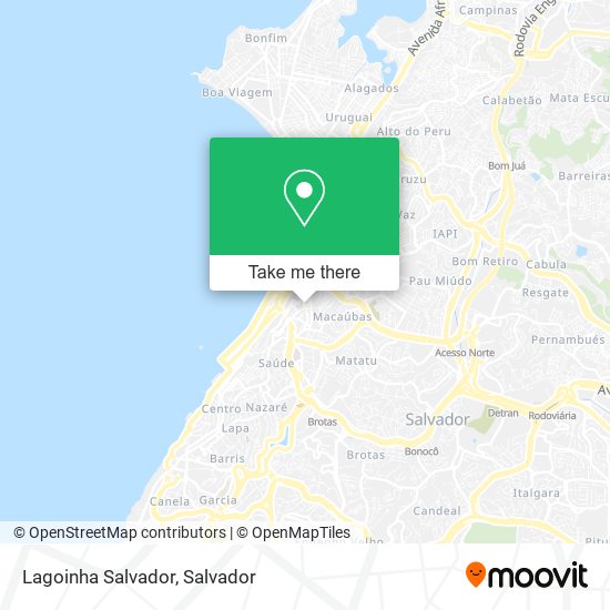 Lagoinha Salvador map