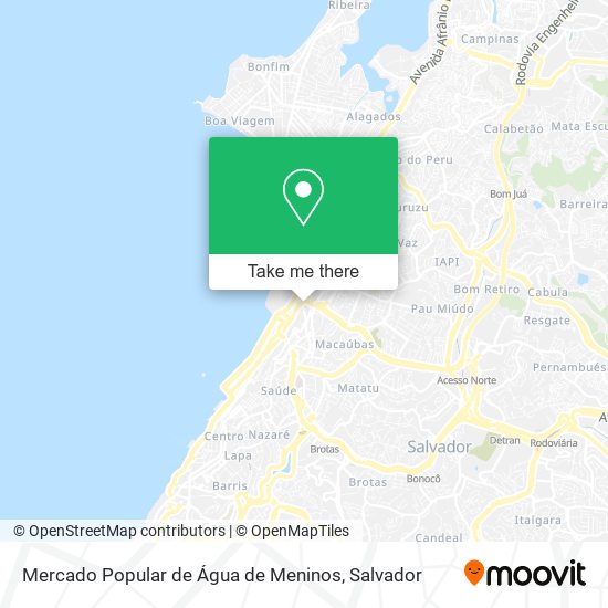 Mercado Popular de Água de Meninos map