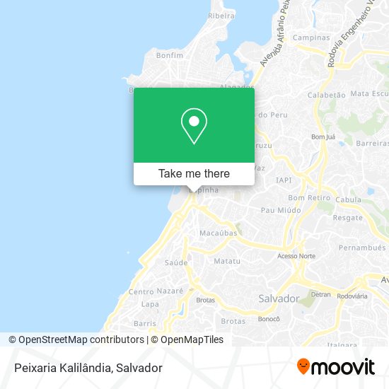 Peixaria Kalilândia map