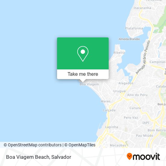 Boa Viagem Beach map