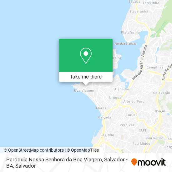 Paróquia Nossa Senhora da Boa Viagem, Salvador - BA map