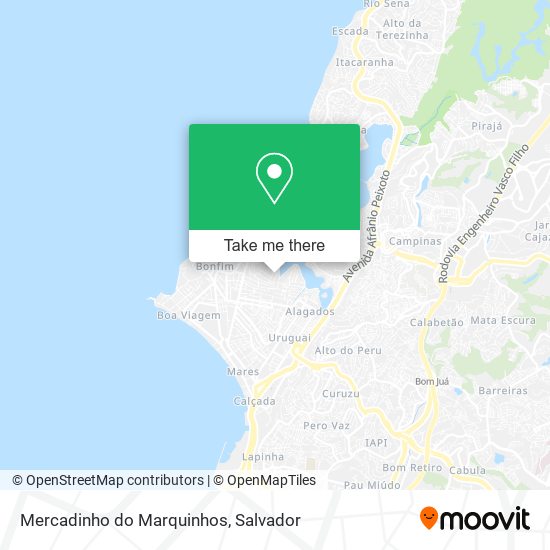 Mapa Mercadinho do Marquinhos