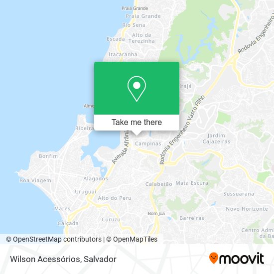 Wilson Acessórios map