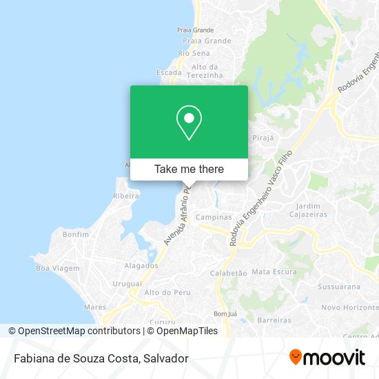 Fabiana de Souza Costa map