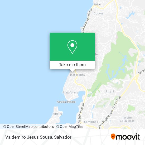 Valdemiro Jesus Sousa map