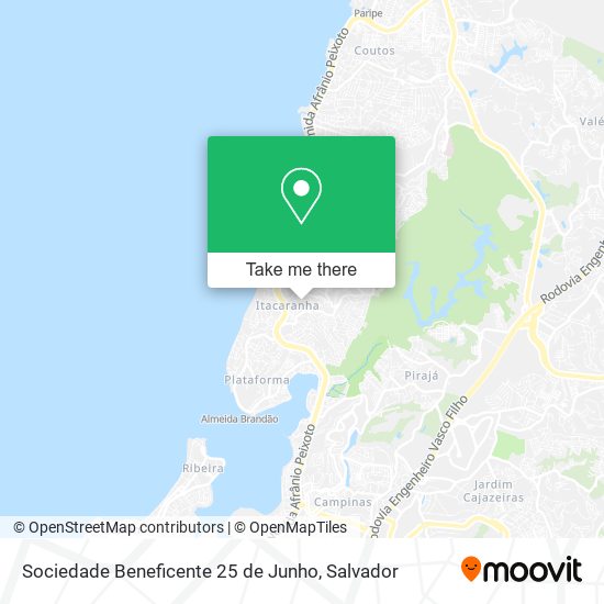 Sociedade Beneficente 25 de Junho map