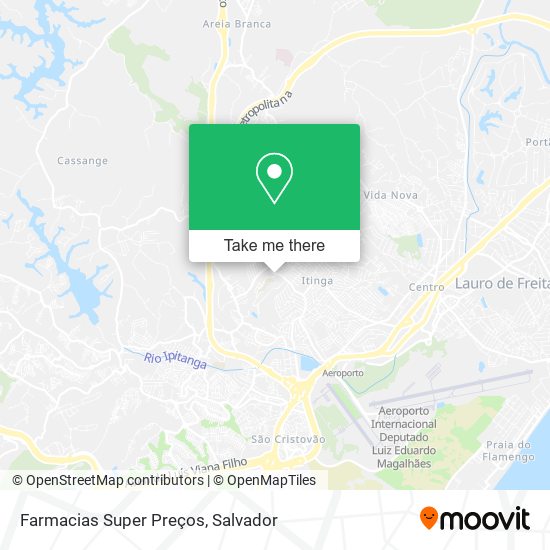 Farmacias Super Preços map