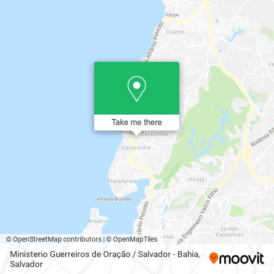 Ministerio Guerreiros de Oração / Salvador - Bahia map