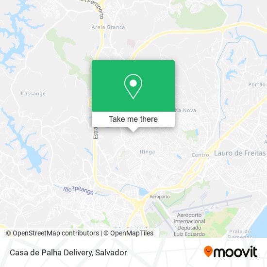 Casa de Palha Delivery map