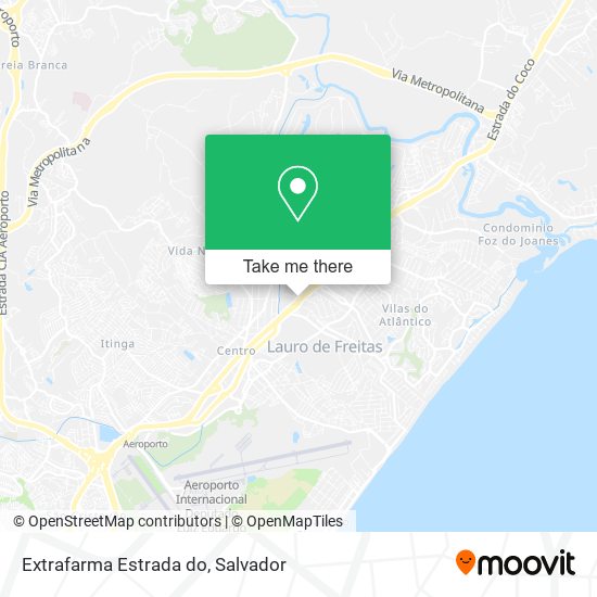 Extrafarma Estrada do map