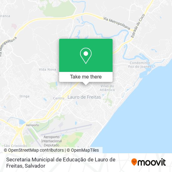 Secretaria Municipal de Educação de Lauro de Freitas map