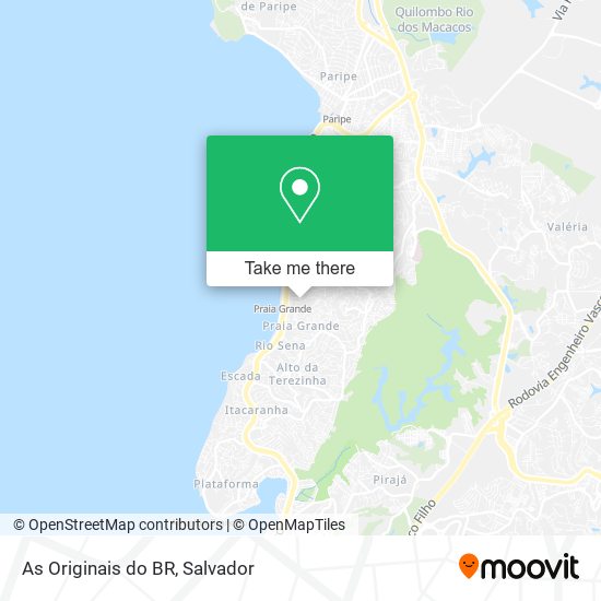 Mapa As Originais do BR