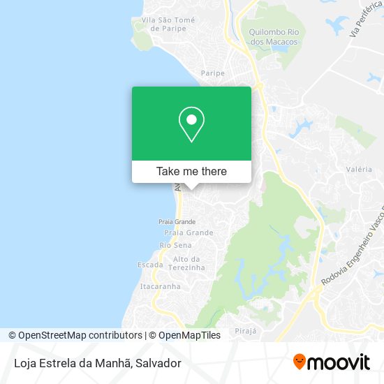 Mapa Loja Estrela da Manhã