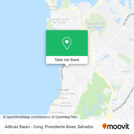 Adbrás Bauru - Cong. Presidente Alves map