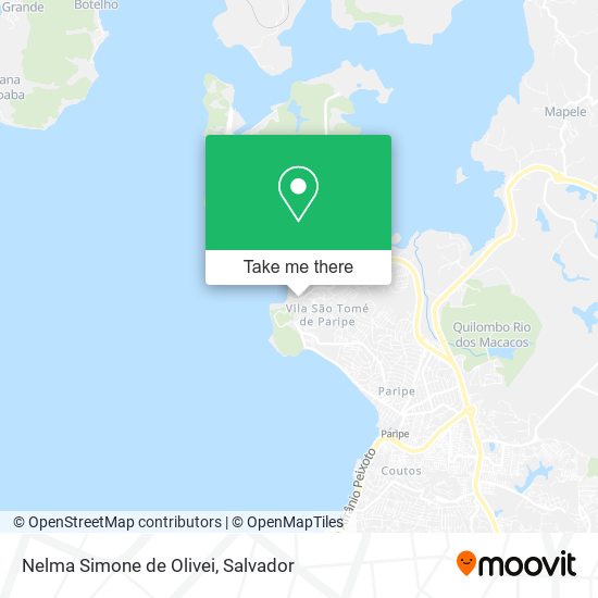 Nelma Simone de Olivei map