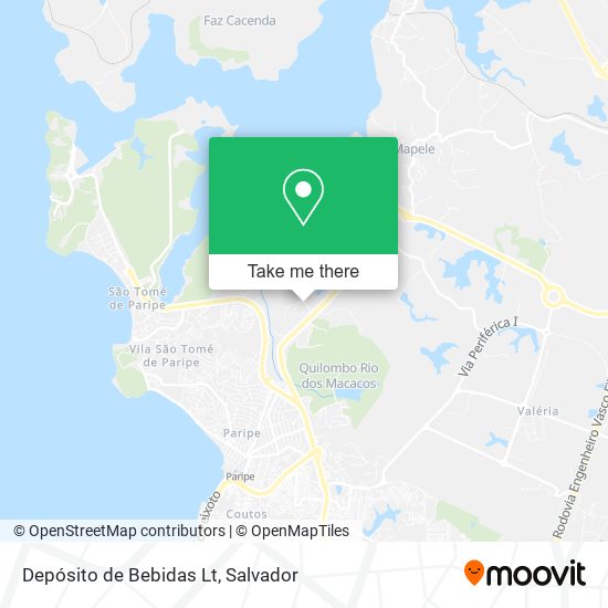 Depósito de Bebidas Lt map
