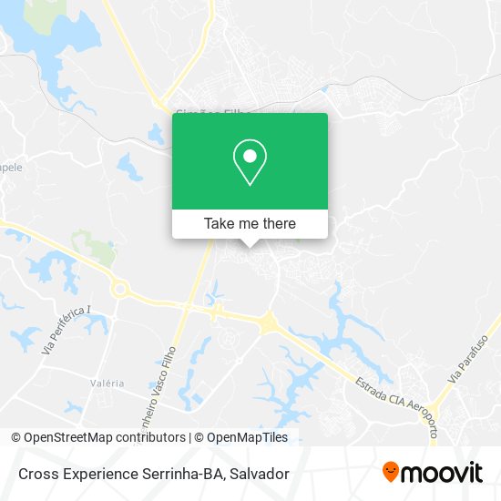 Cross Experience Serrinha-BA map
