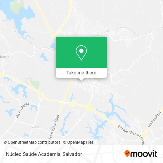 Mapa Núcleo Saúde Academia