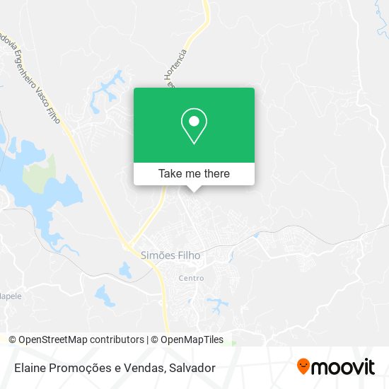 Mapa Elaine Promoções e Vendas