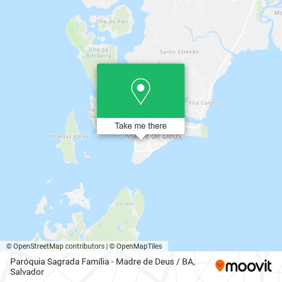 Paróquia Sagrada Família - Madre de Deus / BA map