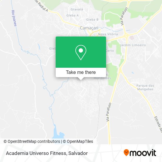 Academia Universo Fitness map