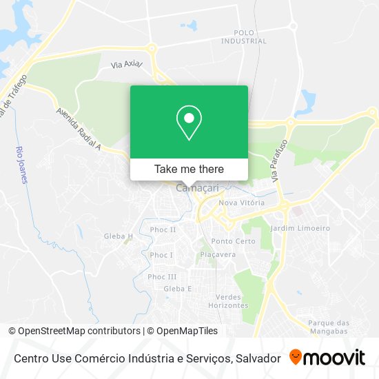 Centro Use Comércio Indústria e Serviços map