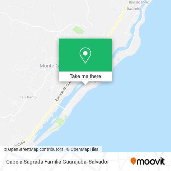 Capela Sagrada Família Guarajuba map