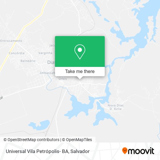 Universal Vila Petrópolis- BA map