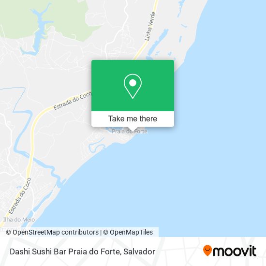 Dashi Sushi Bar Praia do Forte map