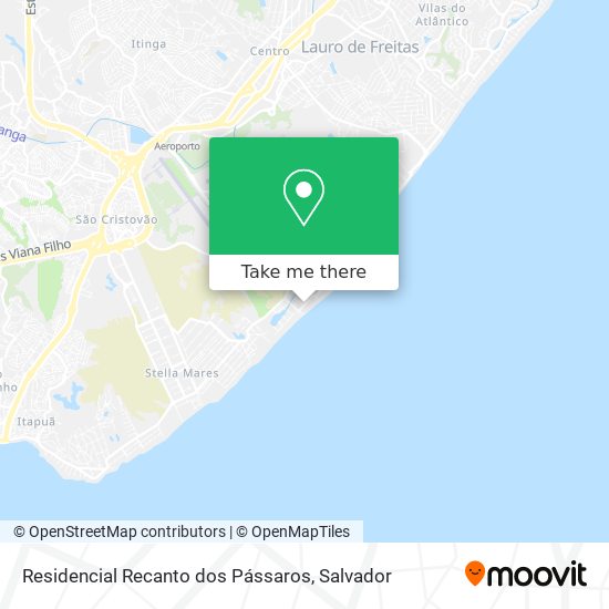 Residencial Recanto dos Pássaros map