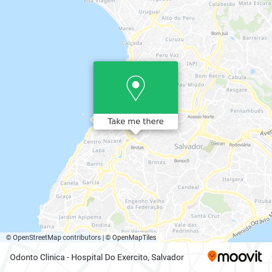 Odonto Clinica - Hospital Do Exercito map