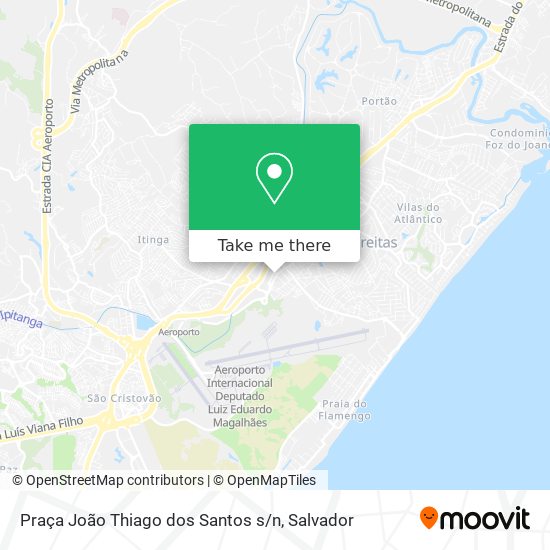 Mapa Praça João Thiago dos Santos s / n