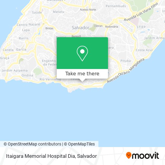 Mapa Itaigara Memorial Hospital Dia