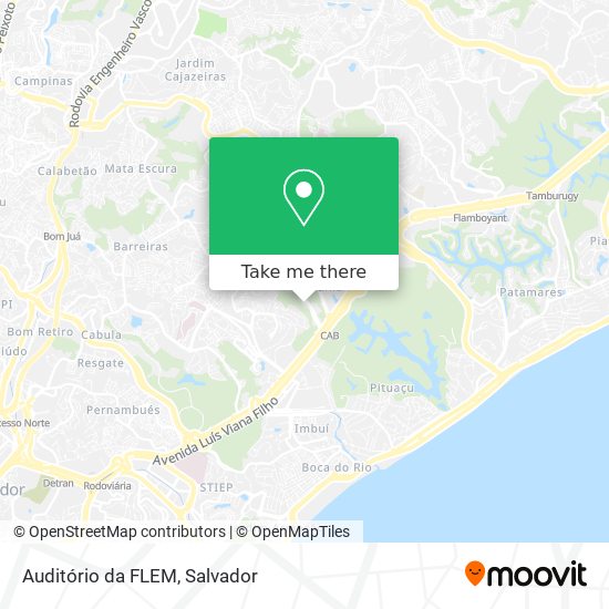 Auditório da FLEM map