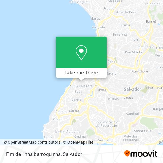 Fim de linha barroquinha map