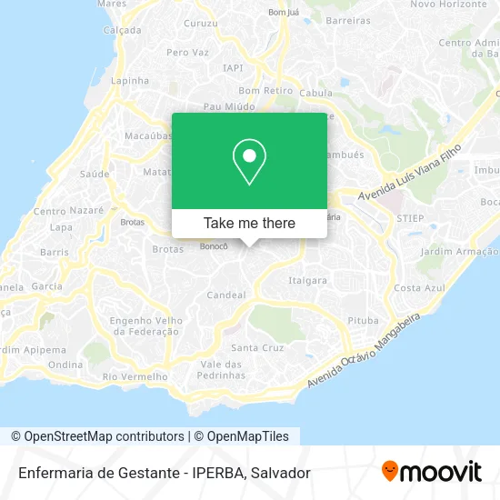 Enfermaria de Gestante - IPERBA map
