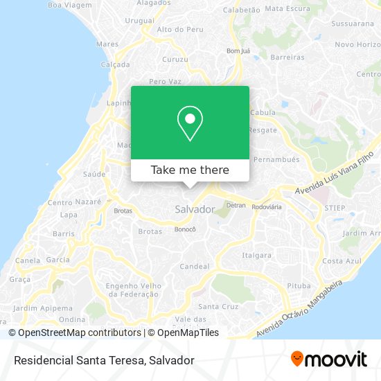 Mapa Residencial Santa Teresa