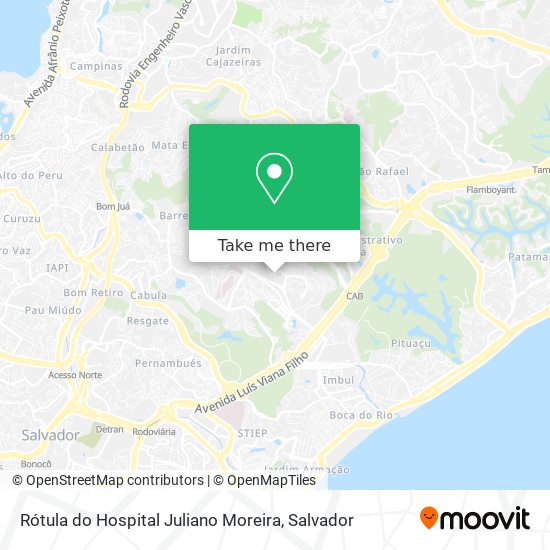 Mapa Rótula do Hospital Juliano Moreira