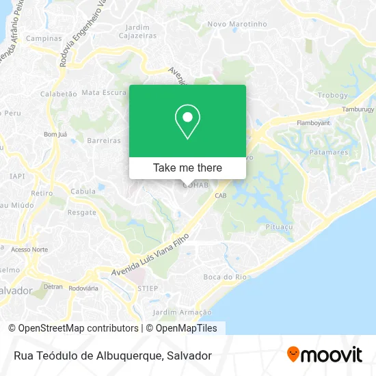 Rua Teódulo de Albuquerque map